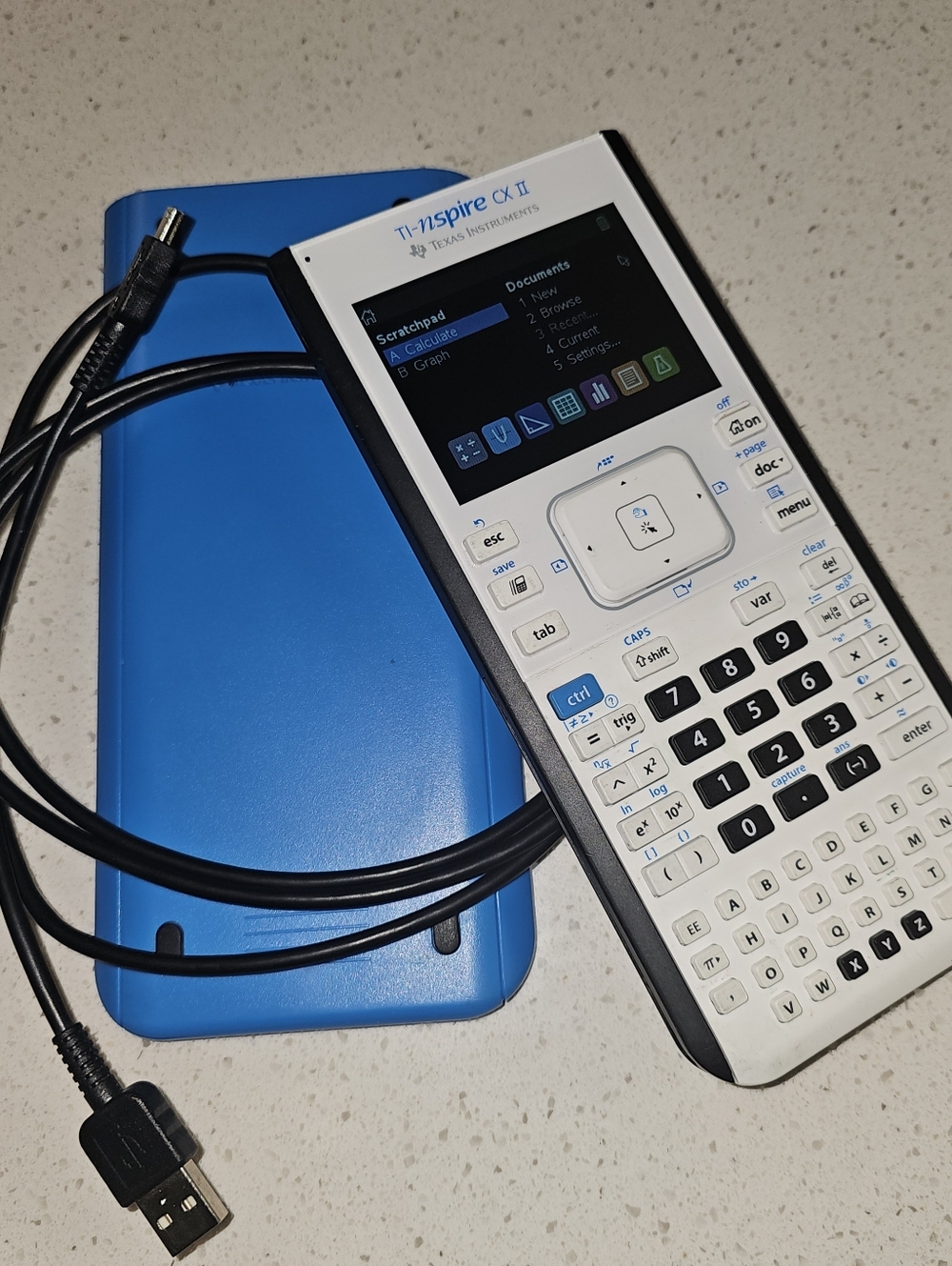 Texas Instruments - TI-Nspire CX II Handheld Graphing Calculator - White- Tested